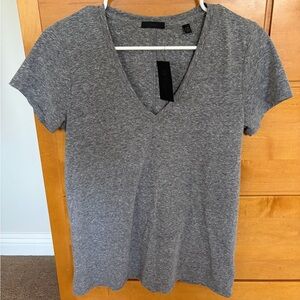ATM Heather Gray V-Neck Short Sleeve Tee